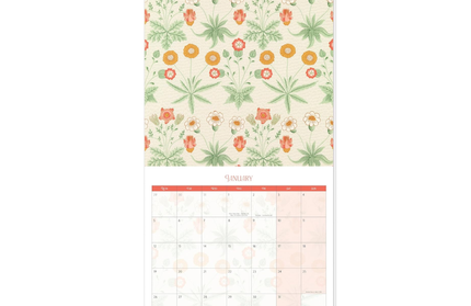 Calendario 2026 Familiar 12M - William Morris
