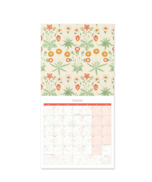 Calendario 2026 Familiar 12M - William Morris