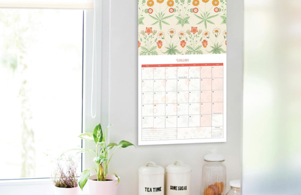 Calendario 2026 Familiar 12M - William Morris