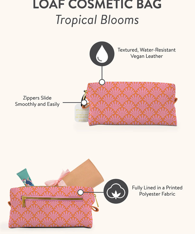 Cosmetiquero Grande - Flores Tropicales