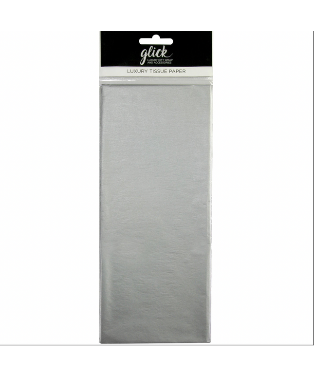 Set Papel Seda Plateado