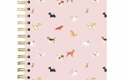 Cuaderno Perritos Rosados