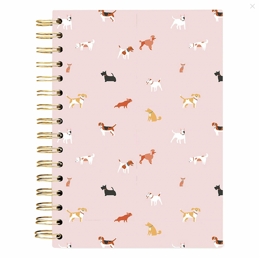 Cuaderno Perritos Rosados
