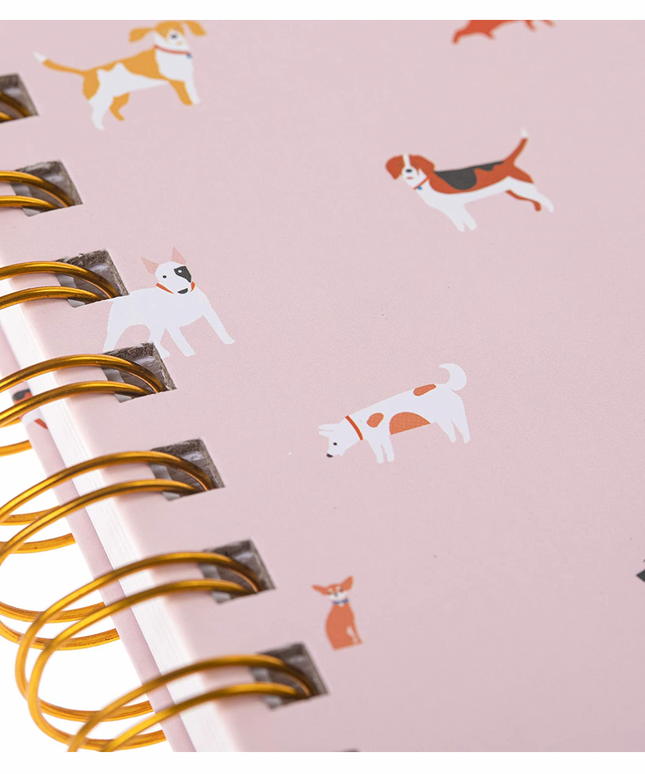 Cuaderno Perritos Rosados