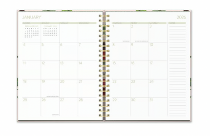 Agenda 2026 XL Sem Vista 17M - Fruit and Flora