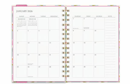 Agenda 2026 Anillada Sem Vista 17M - Azul Coneflower