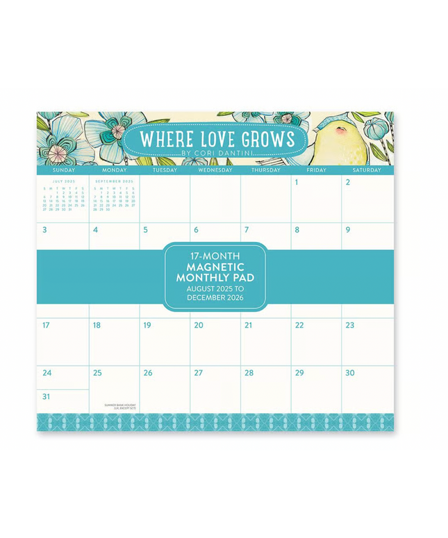 Calendario 2026 Magnético 17M - Where Love Grows