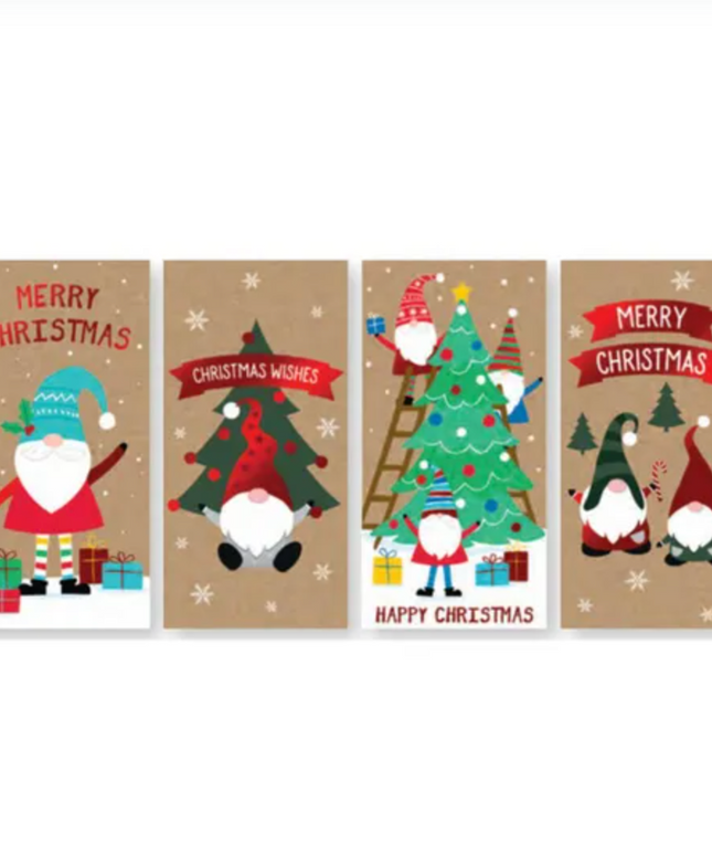 Set de 4 Sobre Billete Navidad - Gonk