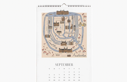 Calendario de pared 2027 - Bocetos de Viaje