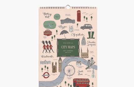 Calendario de pared 2027 - Bocetos de Viaje