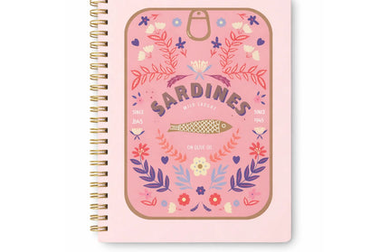 Cuaderno Mediano Cuadriculado - Sardines Rosa