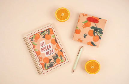 Cuaderno Mediano Composición - Naranjas La Bella Vita