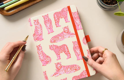 Cuaderno A5 PINK TIGERS
