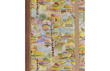 Agenda 2026 Sem Vista 16M - Watercolor Treescape