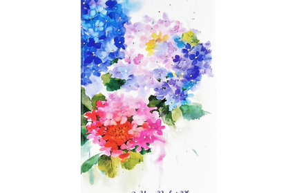 Agenda 2026 Bolsillo 24M - Hydrangeas