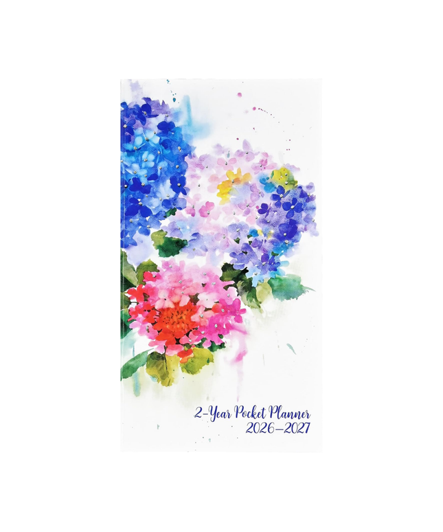 Agenda 2026 Bolsillo 24M - Hydrangeas