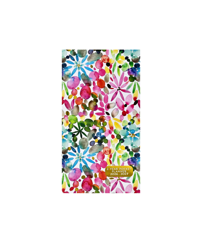 Agenda 2026 Bolsillo 24M - Watercolor Garden