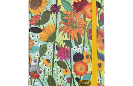 Agenda 2026 Sem Vista 16M - Sunflower Dreams