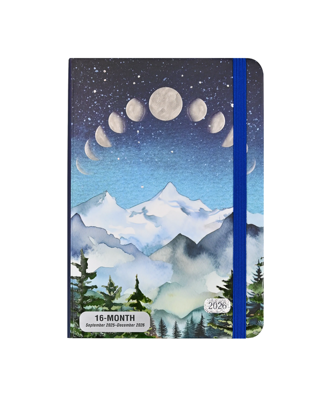 Agenda 2026 Sem Vista 16M - Moonlit Mountains