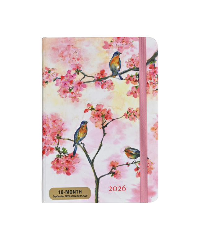 Agenda 2026 Sem Vista 16M - Cherry Blossoms