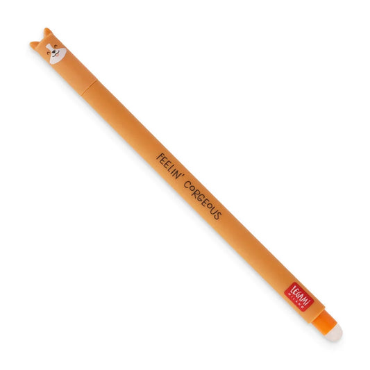 Bolígrafo Gel Borrable Tinta Negra Corgi