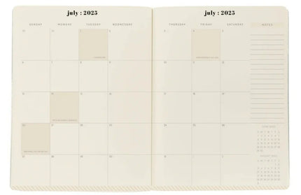 Agenda 2026 18M Semanal A4 - Gingham