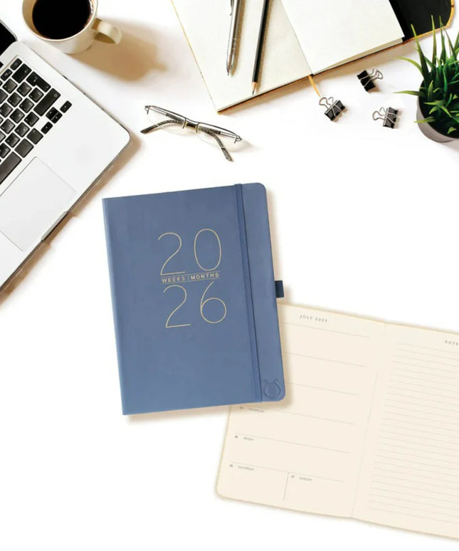 Agenda 2026 18M Semanal A5 Apollo - Azul