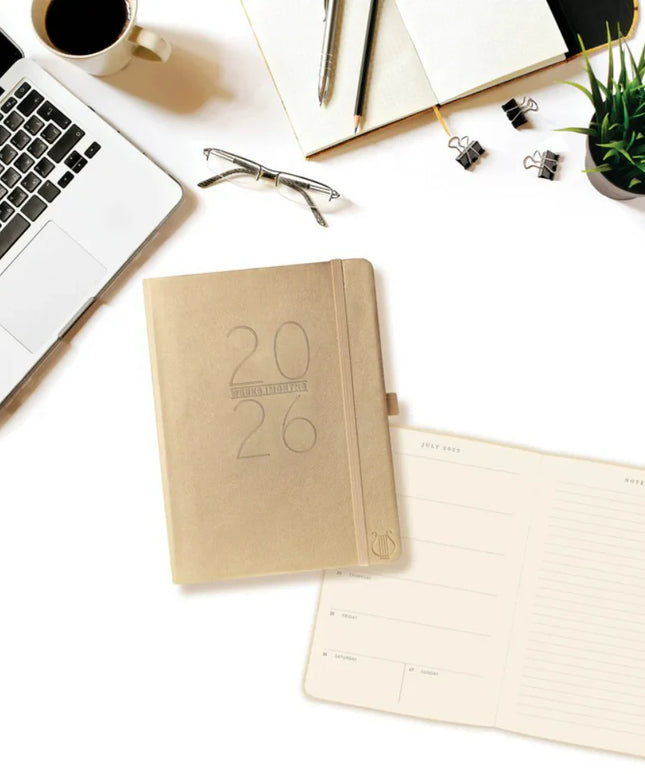 Agenda 2026 18M Semanal A5 Apollo - Dorado