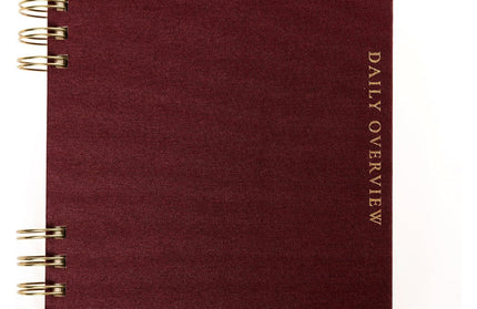 Cuaderno Composición Marcadores Magnéticos - Rojo Ciruela