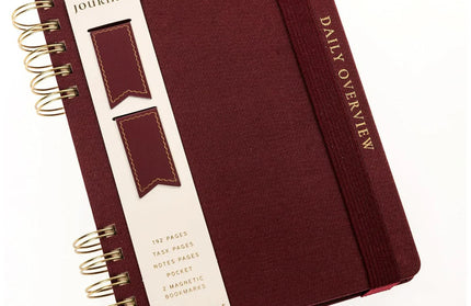 Cuaderno Composición Marcadores Magnéticos - Rojo Ciruela
