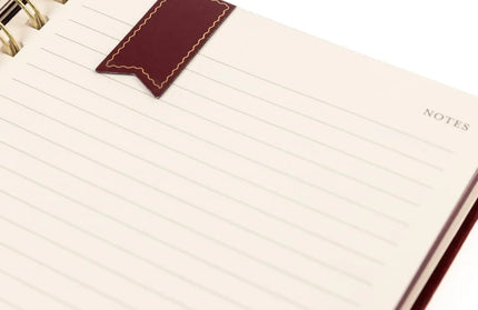 Cuaderno Composición Marcadores Magnéticos - Rojo Ciruela