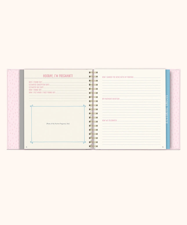 Diario de Embarazo Rosa -Bump For Joy!