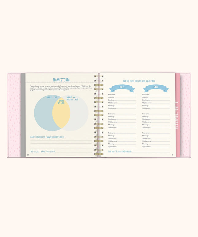 Diario de Embarazo Rosa -Bump For Joy!