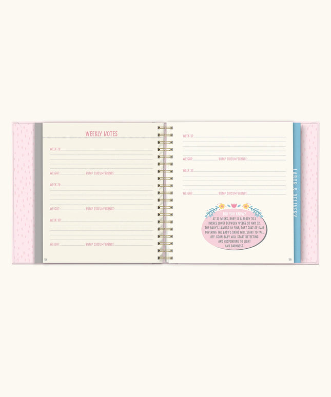 Diario de Embarazo Rosa -Bump For Joy!