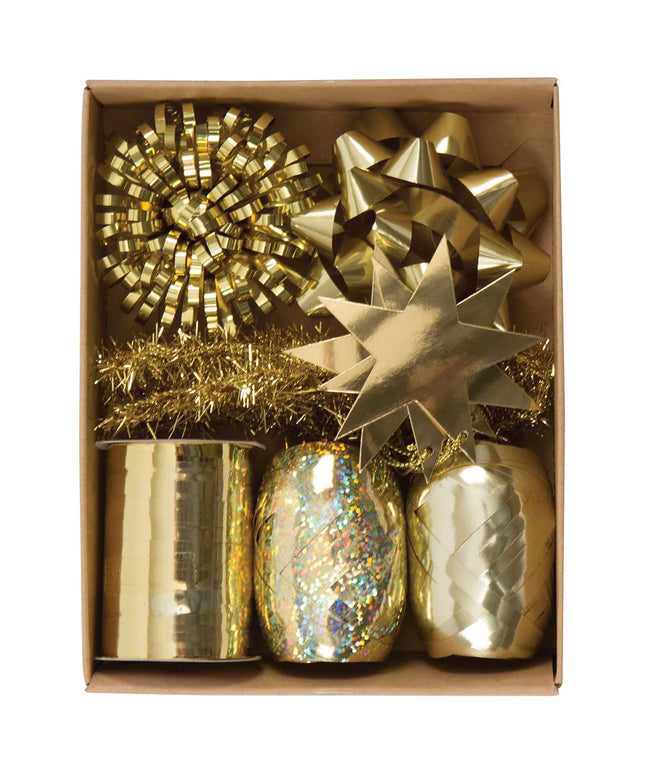 Cintas Regalo Navidad Doradas