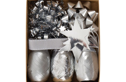 Cintas Regalo Navidad Plata