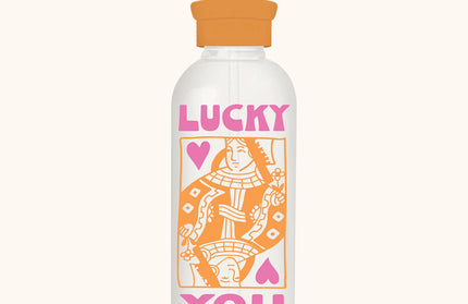 Botella de Vidrio con Bombilla - Lucky Card