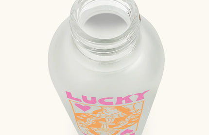 Botella de Vidrio con Bombilla - Lucky Card