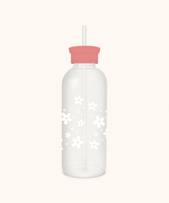 Botella de Vidrio con Bombilla - Get Ready for the Weekend