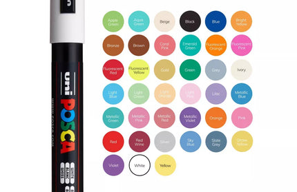 UNI PC-5M POSCA  BASICO X 16 (X 8)