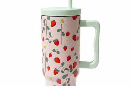 Vaso Acero Inoxidable 1.2L - Frutillas