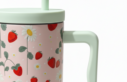 Vaso Acero Inoxidable 1.2L - Frutillas