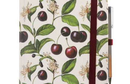 Libreta Composición con Boligrafo - Cerezas