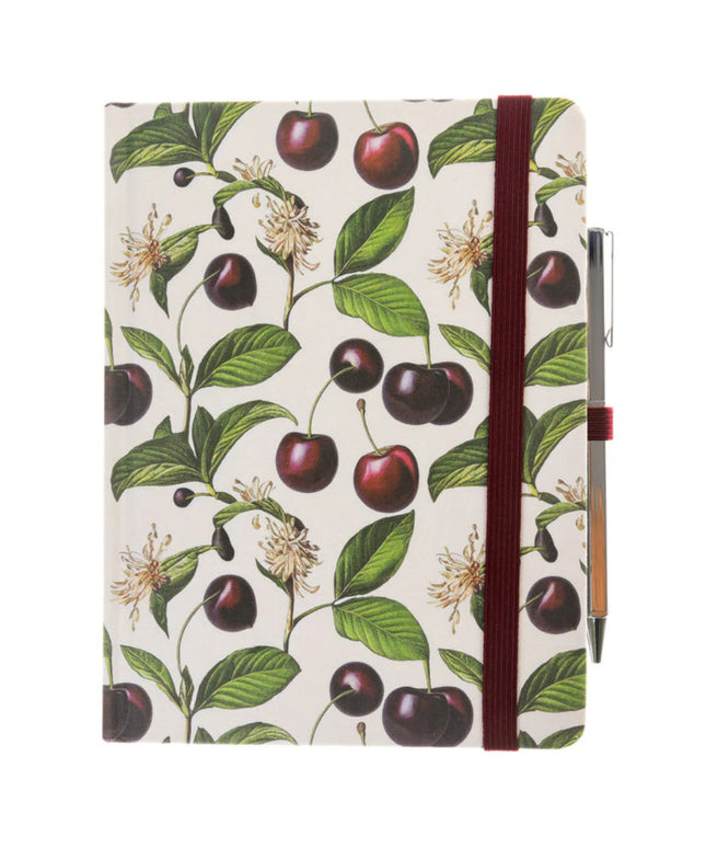 Libreta Composición con Boligrafo - Cerezas