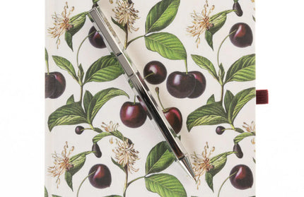 Libreta Composición con Boligrafo - Cerezas