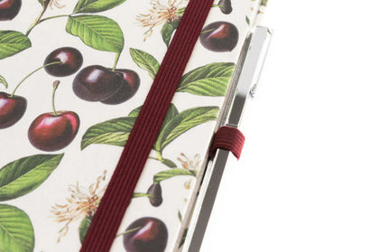 Libreta Composición con Boligrafo - Cerezas
