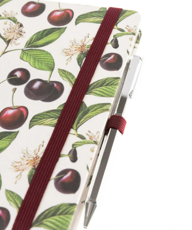 Libreta Composición con Boligrafo - Cerezas