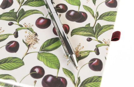 Libreta Composición con Boligrafo - Cerezas