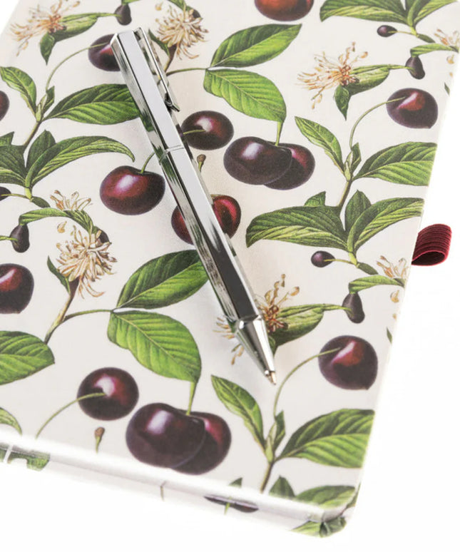 Libreta Composición con Boligrafo - Cerezas