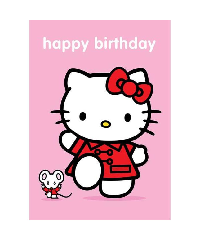 Tarjeta con Sobre Happy Birthday Hello Kitty